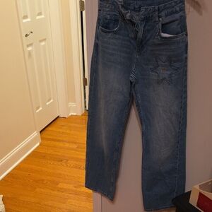 Zara Relaxed Fit Blue Jeans for Girls